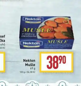 Billa Nekton mušle nabídka