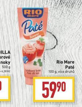 Billa Rio mare paté nabídka