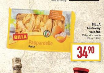 Billa Těstoviny vaječné nabídka