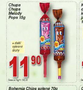 Hruška Chupa chups lízátka nabídka