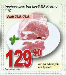 Hruška Vepřová krkovice bez kosti nabídka
