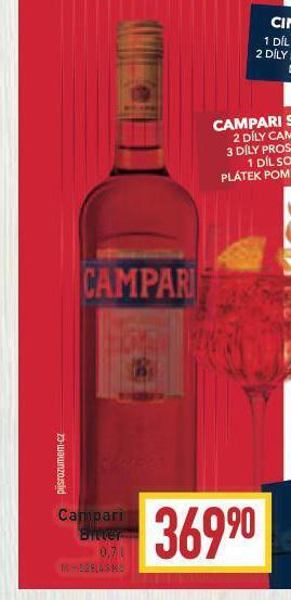 Billa Campari bitter nabídka