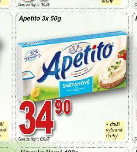 Hruška Apetito sýr nabídka