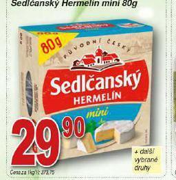Hruška Sedlčanský hermelín nabídka