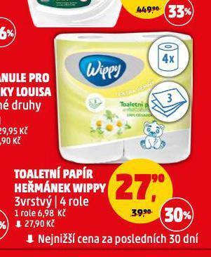 Penny Market Toaletní papír wippy nabídka