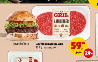 Penny Market Hovězí burger na gril nabídka