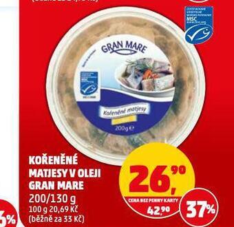 Penny Market Kořeněné matjesy v oleji nabídka