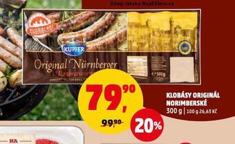 Penny Market Klobásy originál norimberské nabídka