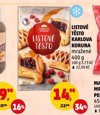 Penny Market Listové těsto nabídka