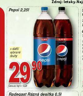 Hruška Pepsi nabídka