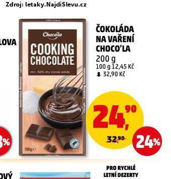 Penny Market Čokoláda na vaření choco'la nabídka