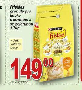 Hruška Friskies granule pro kočky nabídka