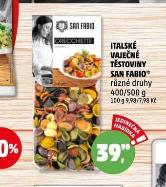 Penny Market Italské vaječné těstoviny san fabio nabídka