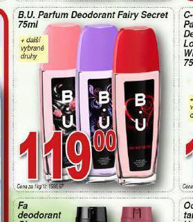 Hruška B.u. deodorant nabídka