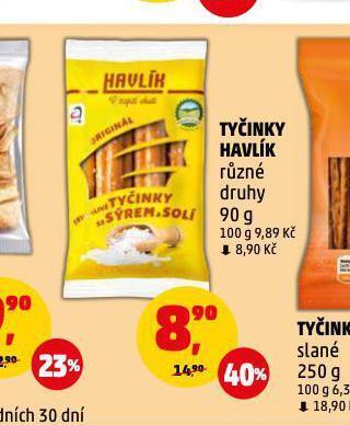Penny Market Tyčinky havlík nabídka