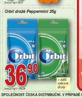 Hruška Orbit dražé nabídka