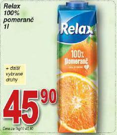 Hruška Relax 100% nabídka