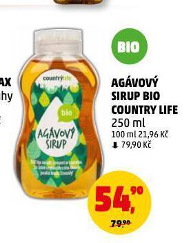 Penny Market Agávový sirup bio country life nabídka