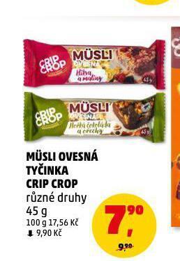 Penny Market Musli ovesná tyčinka crip crop nabídka