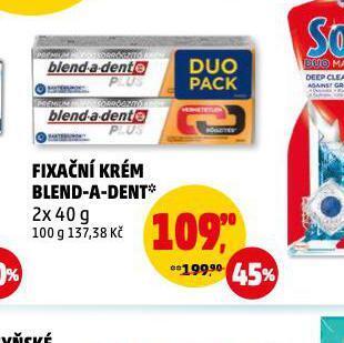 Penny Market Blend a dent fixační krém na zubní náhradu nabídka