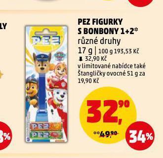 Pez figurky s bonbony