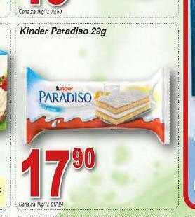 Hruška Kinder paradiso nabídka