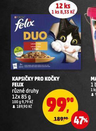 Penny Market Felix kapsičky pro kočky nabídka
