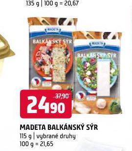Terno Madeta balkánský sýr nabídka