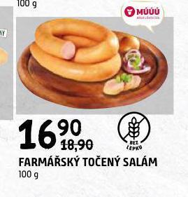 Terno Farmářský točený salám nabídka