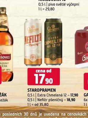 Terno Pivo staropramen nabídka
