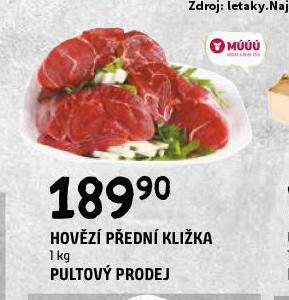 Terno Hovězí přední kližka nabídka