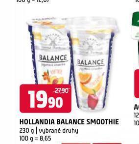 Terno Hollandia balance smoothie nabídka