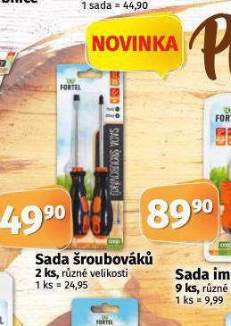 Coop Sada šroubováků nabídka