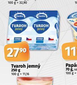 Coop Tvaroh jemný nabídka