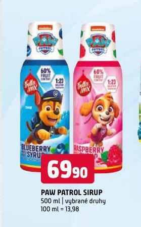 Terno Paw patrol sirup nabídka