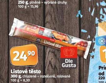 Coop Listové těsto nabídka