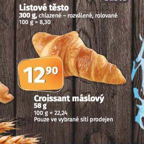Coop Croissant máslový nabídka