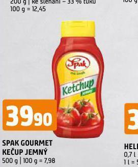 Terno Spak gourmet kečup nabídka
