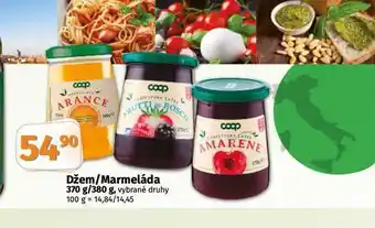 Coop Džem / marmeláda nabídka