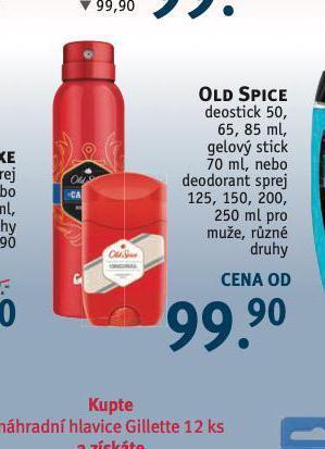 Rossmann Old spice deostick, gelový stick, deodorant nabídka