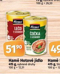 Coop Hamé hotové jídlo nabídka