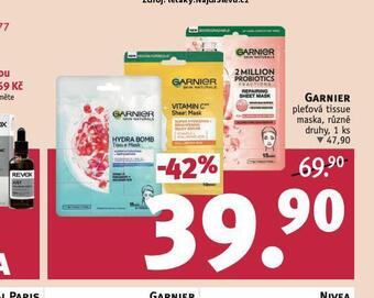 Rossmann Garnier pleťová tissue maska nabídka