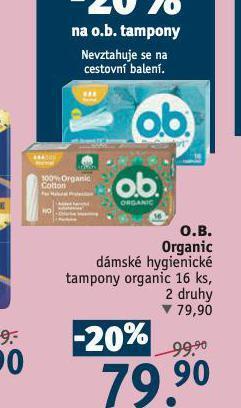 Rossmann O.b. tampony nabídka