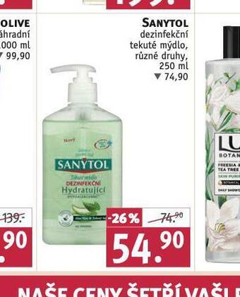 Rossmann Sanytol dezinfekční tekuté mýdlo nabídka