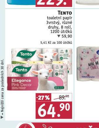 Rossmann Tento toaletní papír nabídka