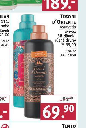 Rossmann Tesori d´oriente aviváž nabídka