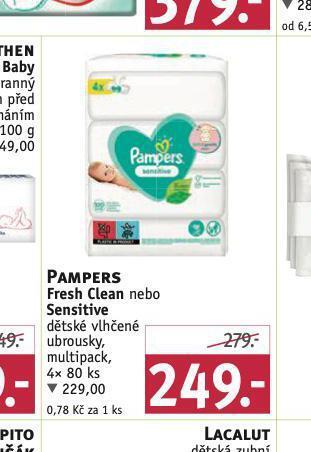 Rossmann Pampers dětské vlhčené ubrousky nabídka