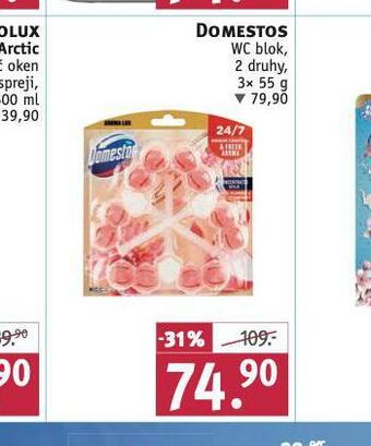Rossmann Domestos wc blok nabídka
