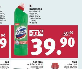 Rossmann Domestos dezinfekční čistič wc nabídka