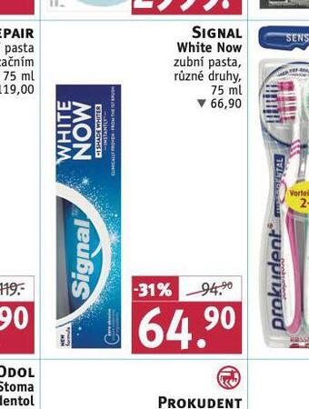 Rossmann Signal white zubní pasta nabídka